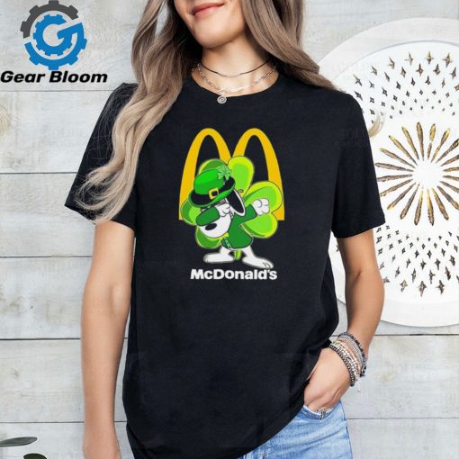 Snoopy Dabbing McDonald’s logo St Patrick’s Day 2024 shirt