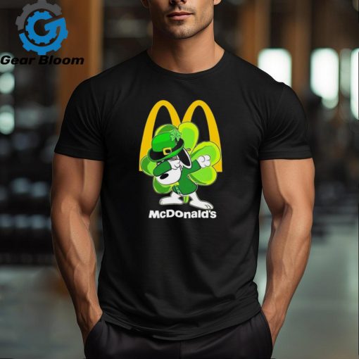 Snoopy Dabbing McDonald’s logo St Patrick’s Day 2024 shirt