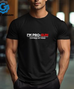 Steven Crowder Wearing I’m Pro Gun Change My Mind t shirt