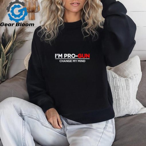 Steven Crowder Wearing I’m Pro Gun Change My Mind t shirt