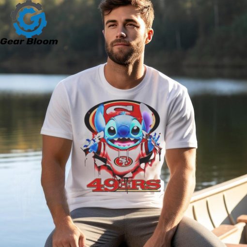 Stitch Inside San Francisco 49ers Logo 2024 T shirt