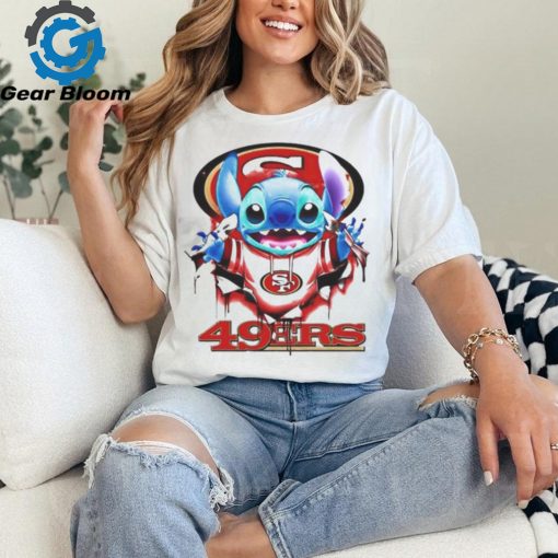 Stitch Inside San Francisco 49ers Logo 2024 T shirt