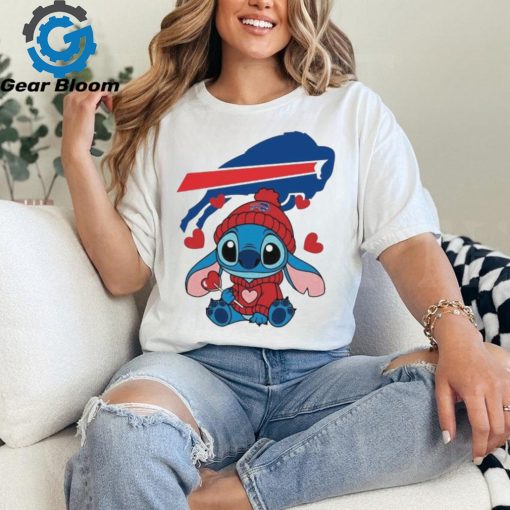 Stitch Valentine Candy Heart Buffalo Bills Logo 2024 shirt