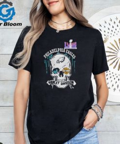 Super Bowl Harley Davidson Skull Philadelphia Eagles Enthusiast Shirt