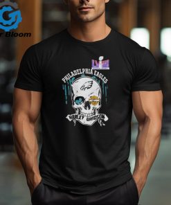 Super Bowl Harley Davidson Skull Philadelphia Eagles Enthusiast Shirt