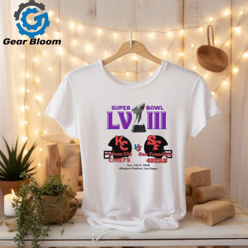 Super Bowl Lviii Chiefs Vs 49ers T shirt Super Bowl Lviii Kansas City Vs San Francisco T shirt