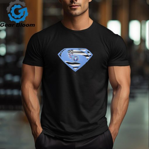 Tennessee Titans Superman logo shirt