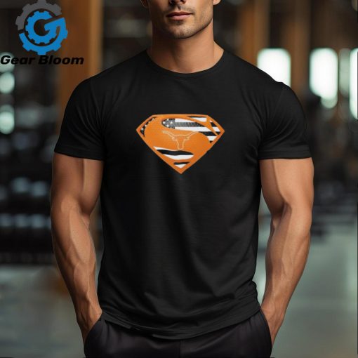 Texas Longhorns Superman logo shirt