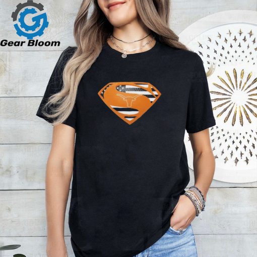 Texas Longhorns Superman logo shirt