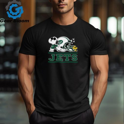 The New York Jets Joe Cool and Woodstock Snoopy Mashup Shirt