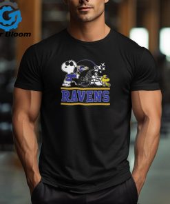 The Ravens Football Joe Cool and Woodstock Snoopy Mashup Shirt