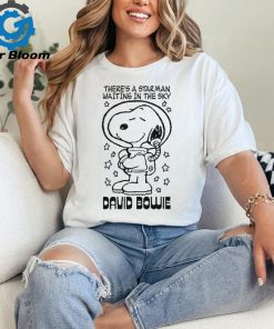 There’s A Starman Waiting In The Sky David Bowie Snoopy t shirt