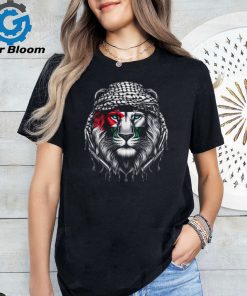 Time of Palestine Lion Keffiyeh T Shirt