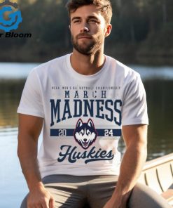 UConn Huskies Fanatics Branded White 2024 NCAA Men's Basketball Tournament March Madness T Shirt