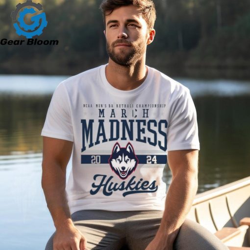 UConn Huskies Fanatics Branded White 2024 NCAA Men’s Basketball Tournament March Madness T Shirt