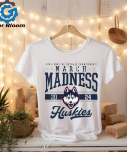 UConn Huskies Fanatics Branded White 2024 NCAA Men's Basketball Tournament March Madness T Shirt