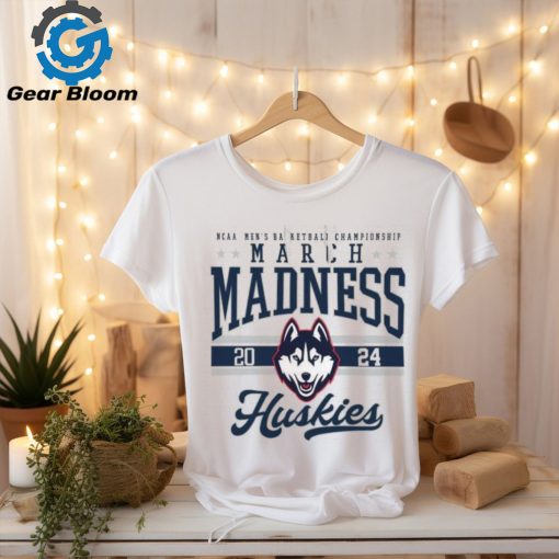 UConn Huskies Fanatics Branded White 2024 NCAA Men’s Basketball Tournament March Madness T Shirt