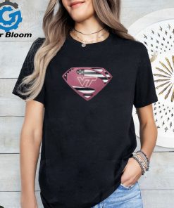 Virginia Tech Hokies Superman logo shirt