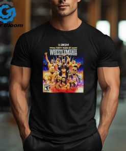 WWE 2K24 Forty Years Of Wrestle Mania T Shirt