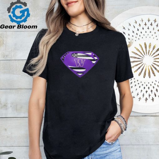 Washington Huskies Superman logo shirt