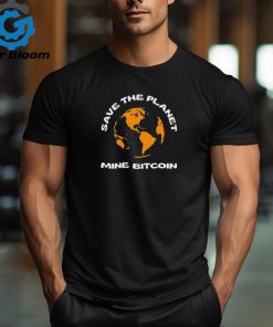 Whites Save The Planet Mine Bitcoin t shirt