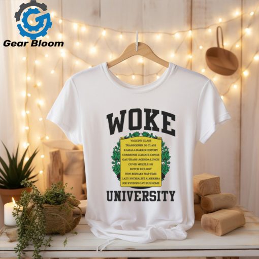 Woke university vaxcine class transgener 5g class shirt