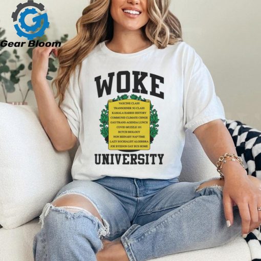 Woke university vaxcine class transgener 5g class shirt