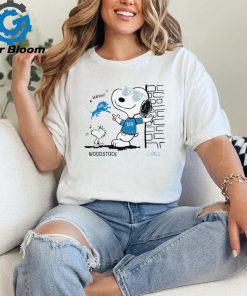Woodstock x Snoopy x Detroit Lions for Sports Fan Tee Shirt