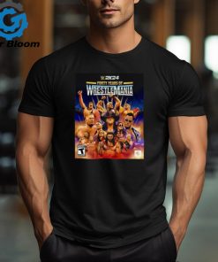 wWE 2K24 Forty Years Of Wrestlemania Edition All Legends Icons Superstar Game Cover Poster Shirt