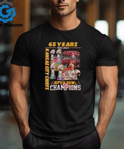 65 Years 1959 – 2024 Kansas City Chiefs 4 X Super Bowl Champions T Shirt