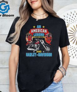 An American Legends Michael Jordan And Harley Davidson Signature Shirt