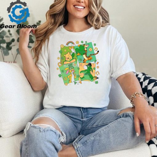 Cute Winnie The Pooh With Shamrock  shirt