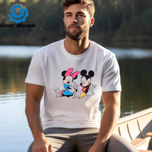 Disney Easter Mickey Minnie Bunny shirgt