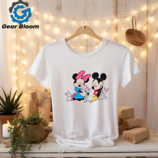 Disney Easter Mickey Minnie Bunny shirgt