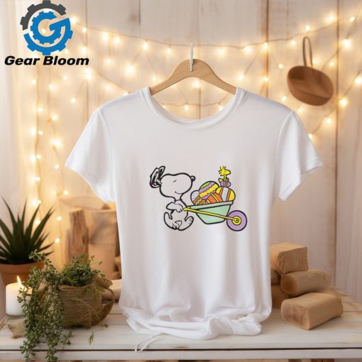 Easter Wagon Snoopy Woodstock shirt