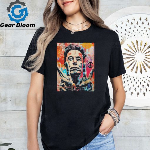 Elon Musk Nobel Peace Prize Garment Dyed T Shirt