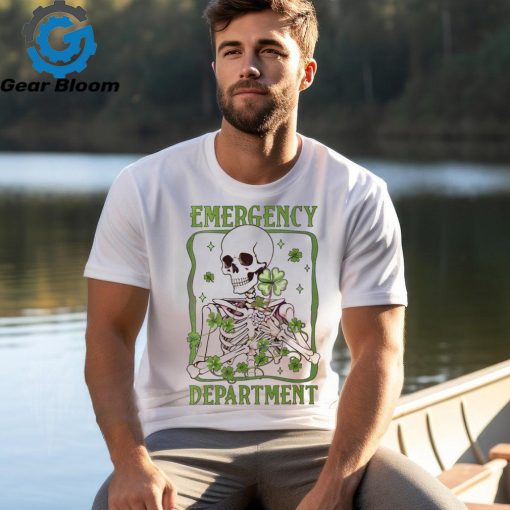 Emergency Department St Patricks Day Skeleton Shirt