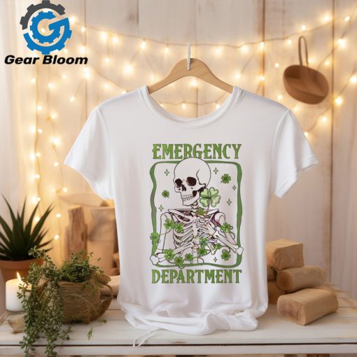 Emergency Department St Patricks Day Skeleton Shirt