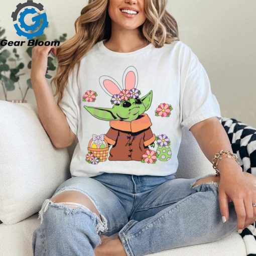 Floral Baby Yoda Easter Eggs shirt