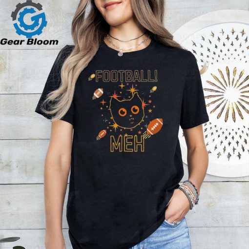 Football meh Black cat shirt