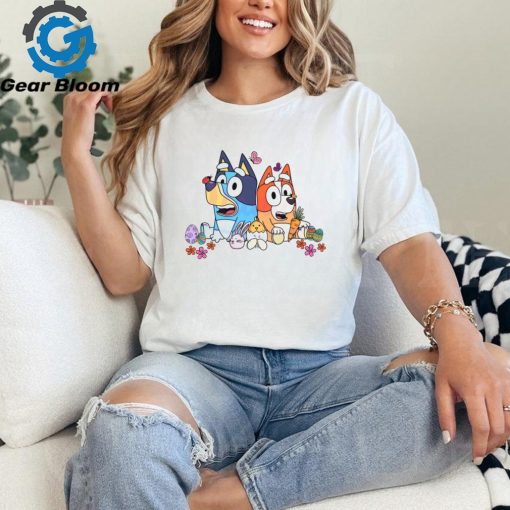 Funny Bluey Bingo Easter Eggs shirt