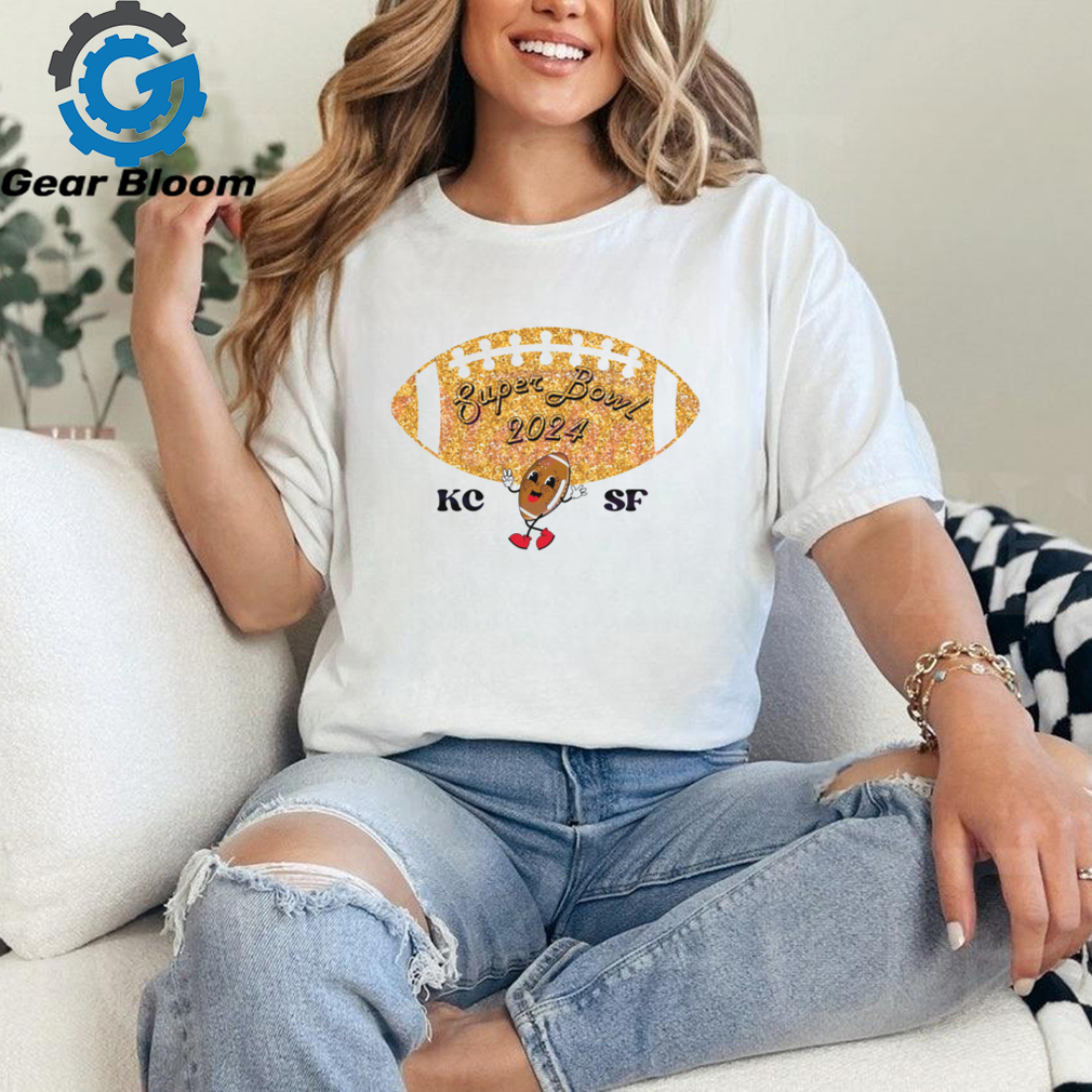 Glitter KC vs SF Football 2024 Super Bowl shirt Glitter KC vs SF Football 2024 Super Bowl shirt