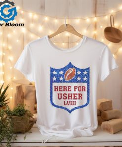 Glitter here for usher LVIII football 2024 Logo shirt