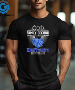 God First Family Second then Kentucky Basketball 2024 Logo Shirt