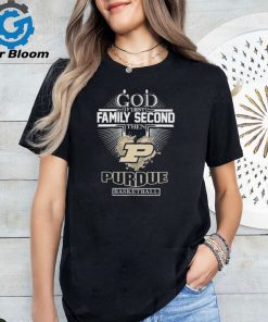 God First Family Second then Purdue Basketball 2024 Logo Shirt