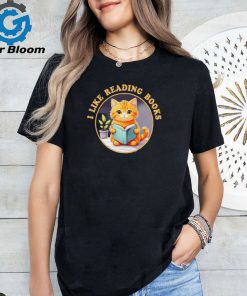 I like reading books cat 2024 shirt