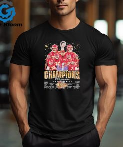 Kansas City Chiefs LVIII Super Bowl Champions Back to Back 2024 Signatures Shirt