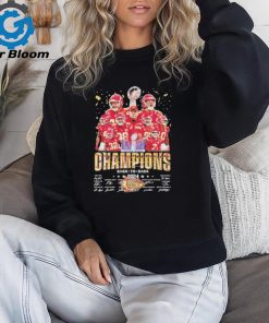 Kansas City Chiefs LVIII Super Bowl Champions Back to Back 2024 Signatures Shirt