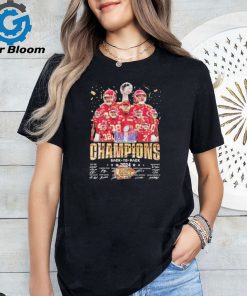 Kansas City Chiefs LVIII Super Bowl Champions Back to Back 2024 Signatures Shirt