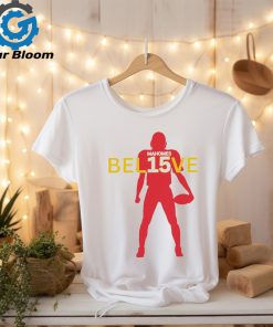 Kansas City Chiefs football Patrick Mahomes 15 believe 2024 shirt